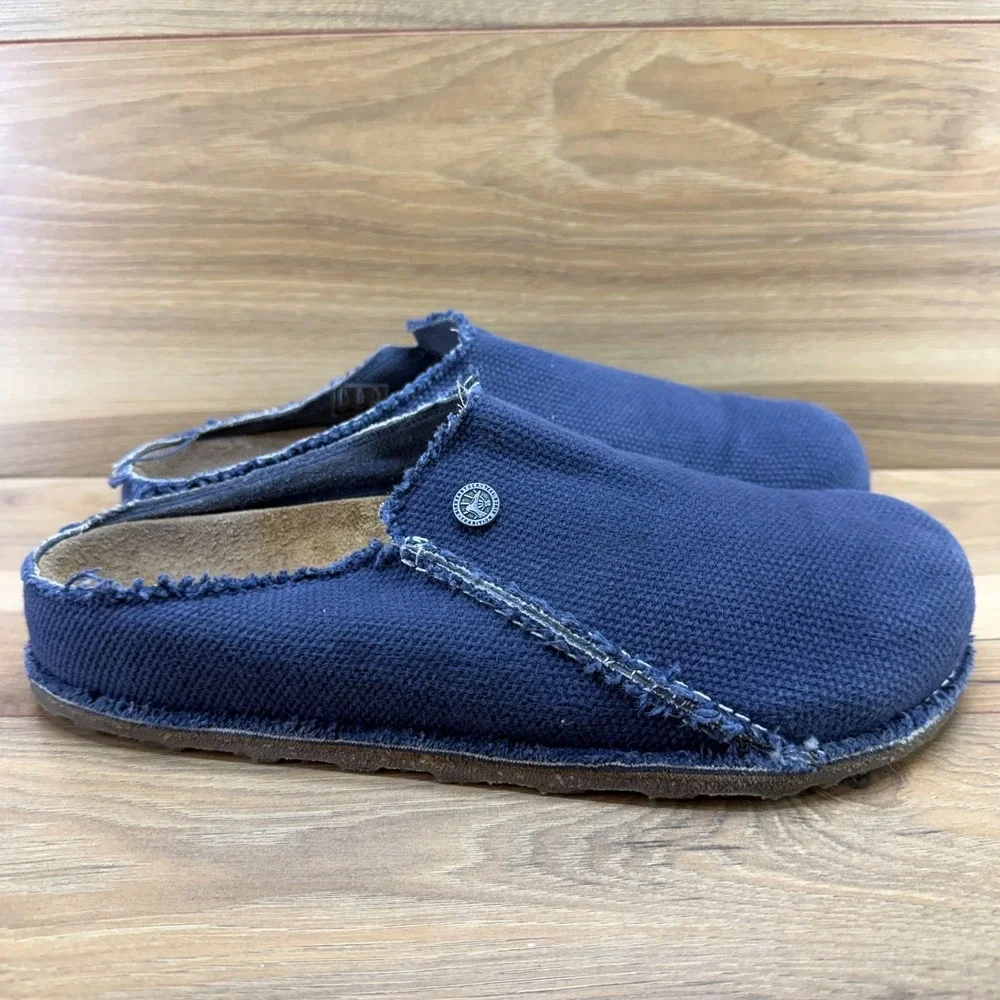 Birkenstock Zermatt Canvas Clogs Mens 10 W EU 43 Blue Casual Travel Walking